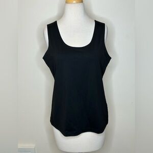 Chico’s Classic Black Sleeveless Tank Top Size 2